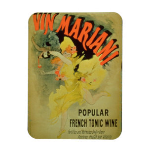 Íman Vinho de Mariani da propaganda de poster ',
