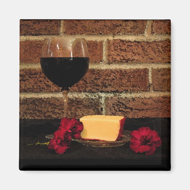 Íman Vinho e queijo (Frente)