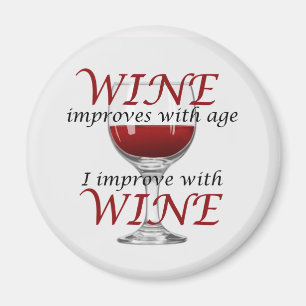 Íman Vinho Engraçado Melhora O Magnet