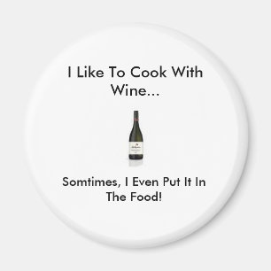 Íman vinho, eu gosto de cozinhar com vinho…, às veze