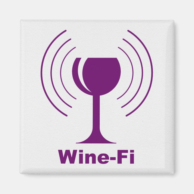 Íman Vinho-Fi Ondas Vidro De Vinho Puro (Frente)