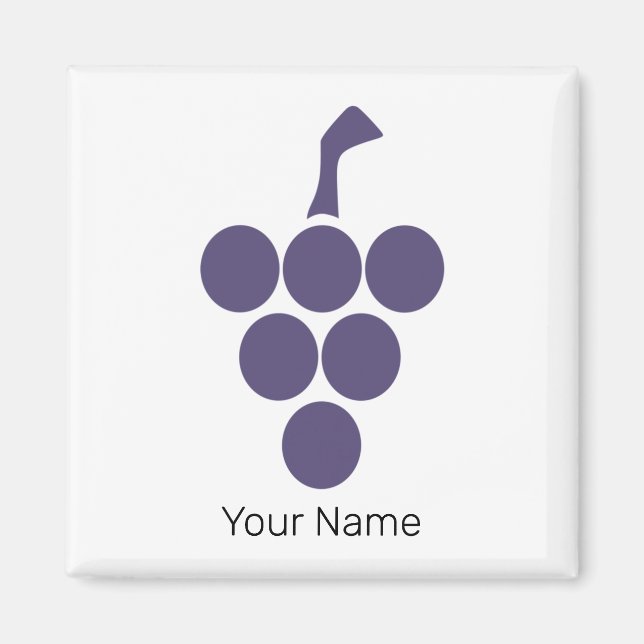 Íman Vinho Ou Vinho Para Uvas E Uvas Sommelier (Frente)