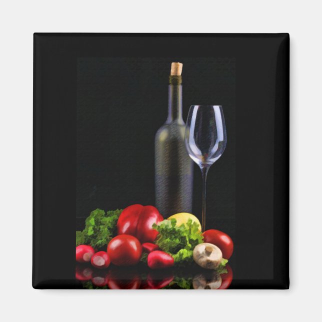 Íman Vinho para uma Salada (Frente)
