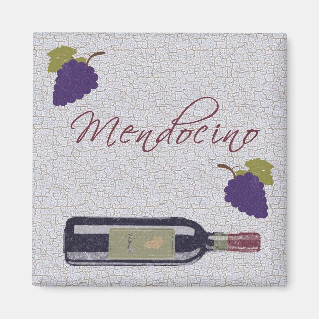 Íman Vinho Vintage Mendocino (Frente)