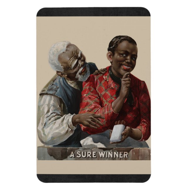Íman Vintage 1895 Charuto Ad Afro-Americano (Vertical)