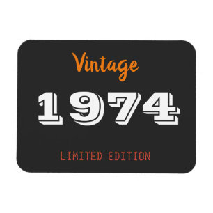 Íman Vintage 1974 Magnet - 52nd Birthday Limited Edit