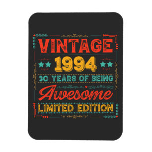 Íman Vintage 1994 feito em 1994 aniversário de 30 anos