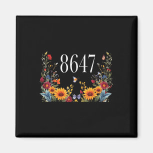 Íman Vintage 86 47 Anti-trump Flower Presidente
