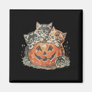 Íman Vintage 90s Cat Halloween Soky Season Pumpkin Cat
