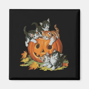 Íman Vintage 90s Cat Pumpkin Halloween Retro Women Soky
