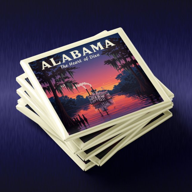 Íman Vintage Alabama (Criador carregado)