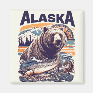 Íman Vintage Alaska Nature