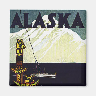 Íman vintage alaska poster