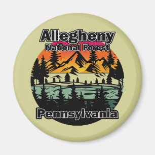Íman Vintage Alegheny National Forest Pensilvânia