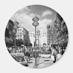 Íman Vintage Alemanha Munich Towngate Karistor