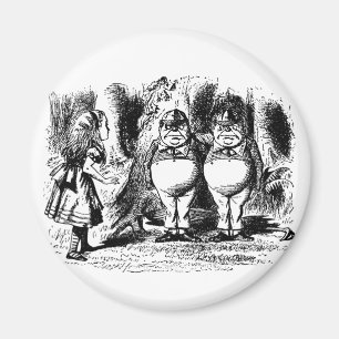 Íman Vintage Alice no País das Maravilhas, Tweedledum 
