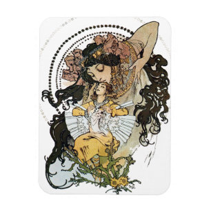 Íman Vintage Alphonse Mucha