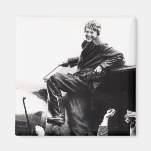 Íman Vintage Amelia Earhart Foto
