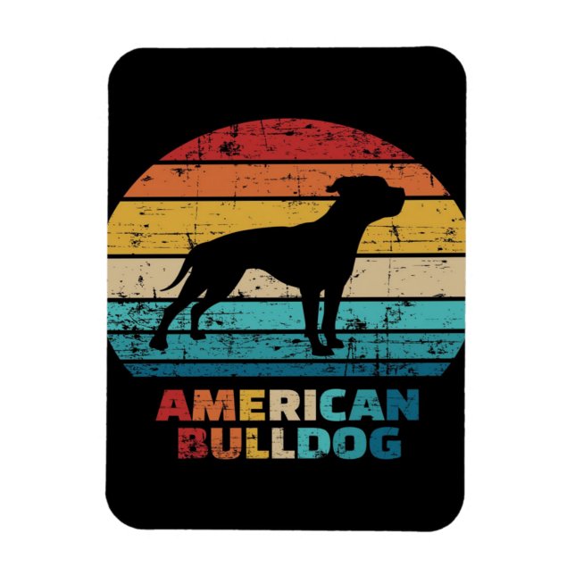 Íman Vintage American Buldogue (Vertical)