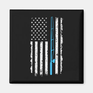 Íman Vintage American Flag Fisheries Rod Short Sleds