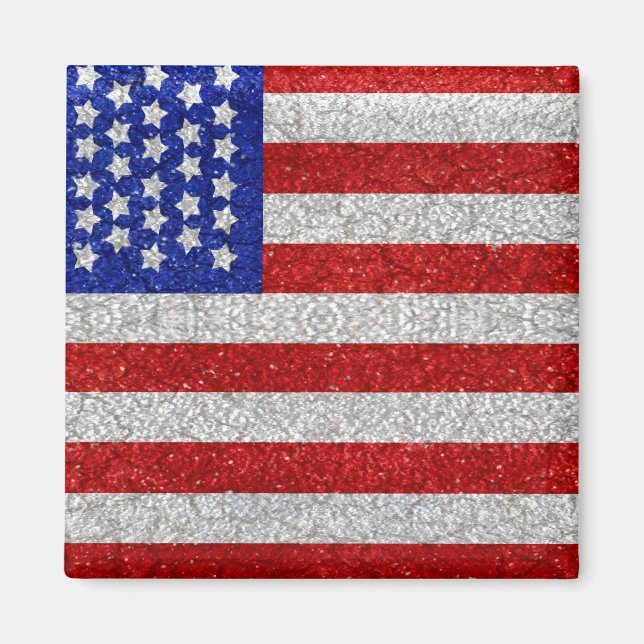 Íman Vintage American Flag Magnet (Frente)
