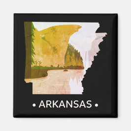 Íman Vintage Arkansas State Magnet