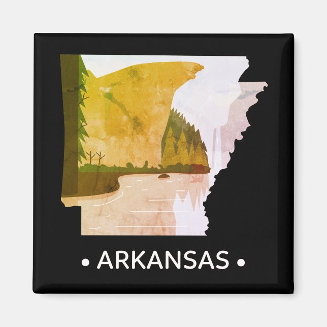 Íman Vintage Arkansas State Magnet (Frente)