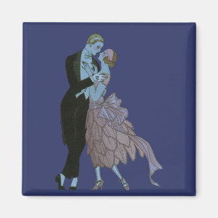 Íman Vintage Art Deco Newlyweds, Love Wedding Dance