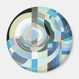 Íman Vintage Art Deco Pochoir Jazz Formas Geométricas