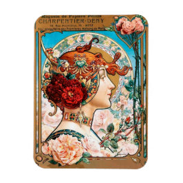 Íman Vintage Art Nouveau Wallpaper Magnet