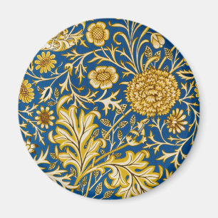 Íman Vintage Arte Floral Cherwell Azul de William Morri