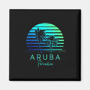 Íman Vintage Aruba Beach Vibes Vacation Souvenir