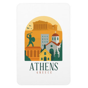 Íman Vintage Athens Grécia - Parthênon