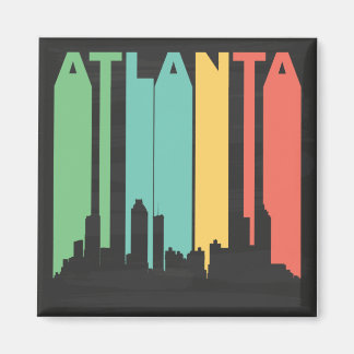 Íman Vintage Atlanta Cityscape