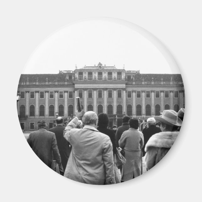 Íman Vintage Áustria Viena Schonbrunn 1970 (Frente)