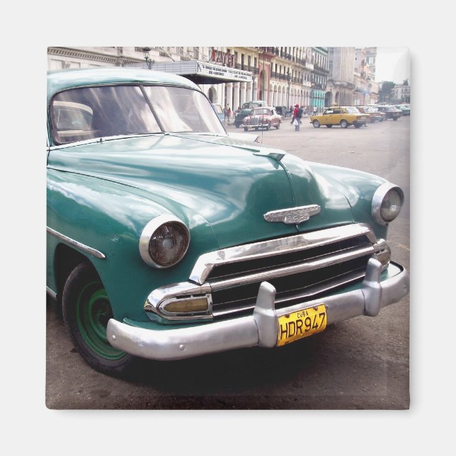 Íman Vintage Auto em Cuba (Frente)