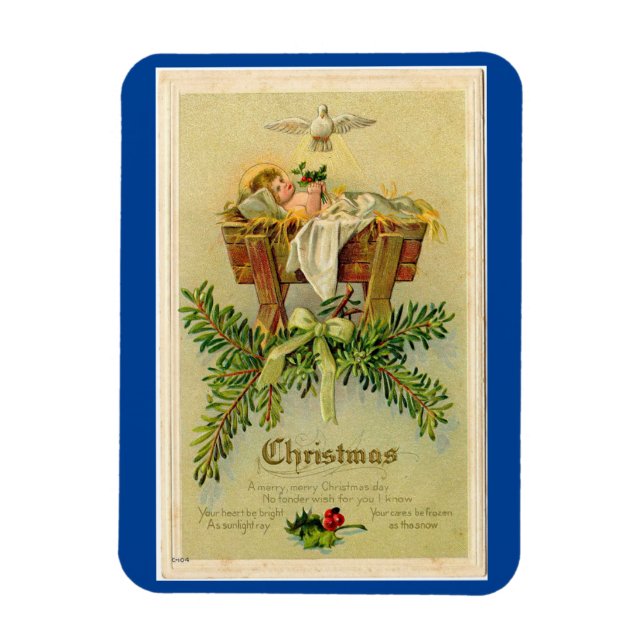 Íman Vintage Baby Jesus Magnet Flexível (Vertical)