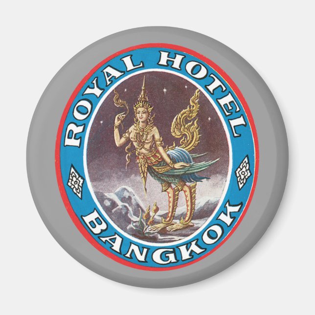 Íman Vintage Bangkok Tailândia (Frente)