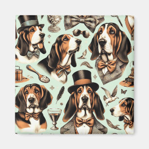 Íman Vintage Basset Hound Seimune
