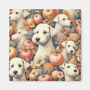 Íman Vintage Bedlington Terrier Seamless