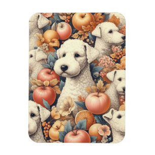 Íman Vintage Bedlington Terrier Seamless