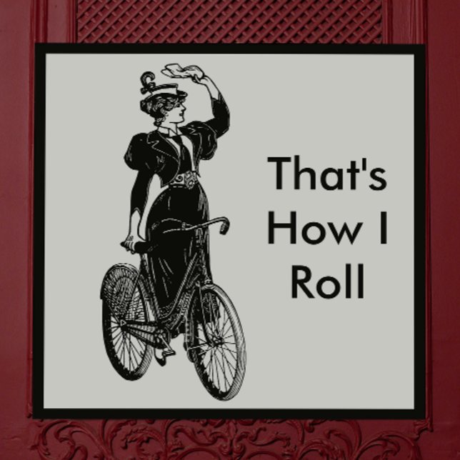 Íman Vintage Biciclist (Criador carregado)