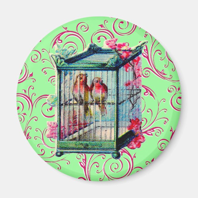 Íman Vintage Birdcage (Frente)