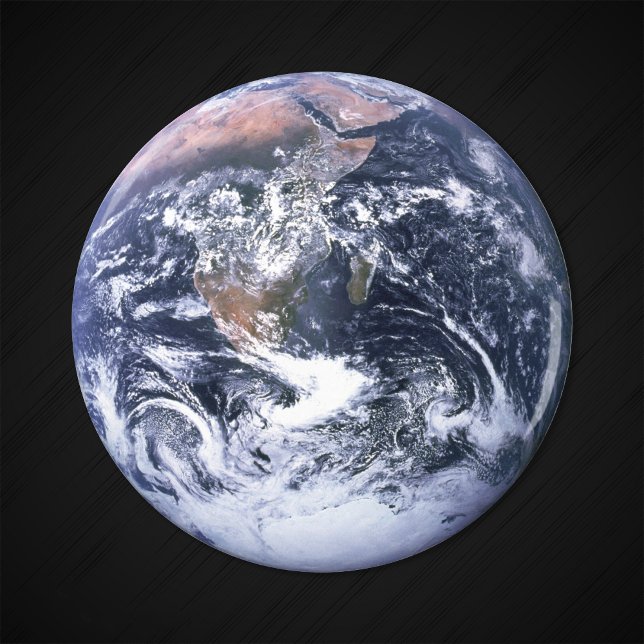 Íman Vintage Blue Marble Earth Foto (Criador carregado)