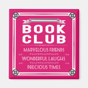 Íman Vintage Book Club Typografia Pink