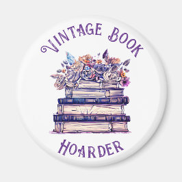 Íman Vintage Book Hoarder