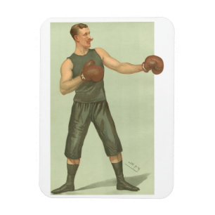 Íman Vintage Boxer com Trunfos Verdes Longos