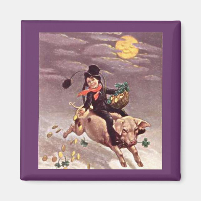 Íman Vintage Boy no Pig (Frente)