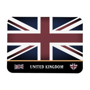 Íman Vintage British Flag & England / Reino Unido