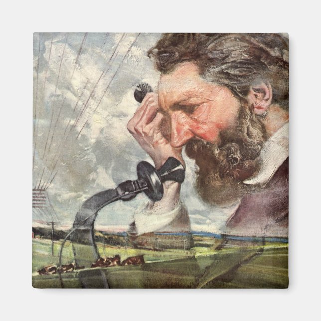 Íman Vintage Business, Alexander Graham Bell Telephone (Frente)